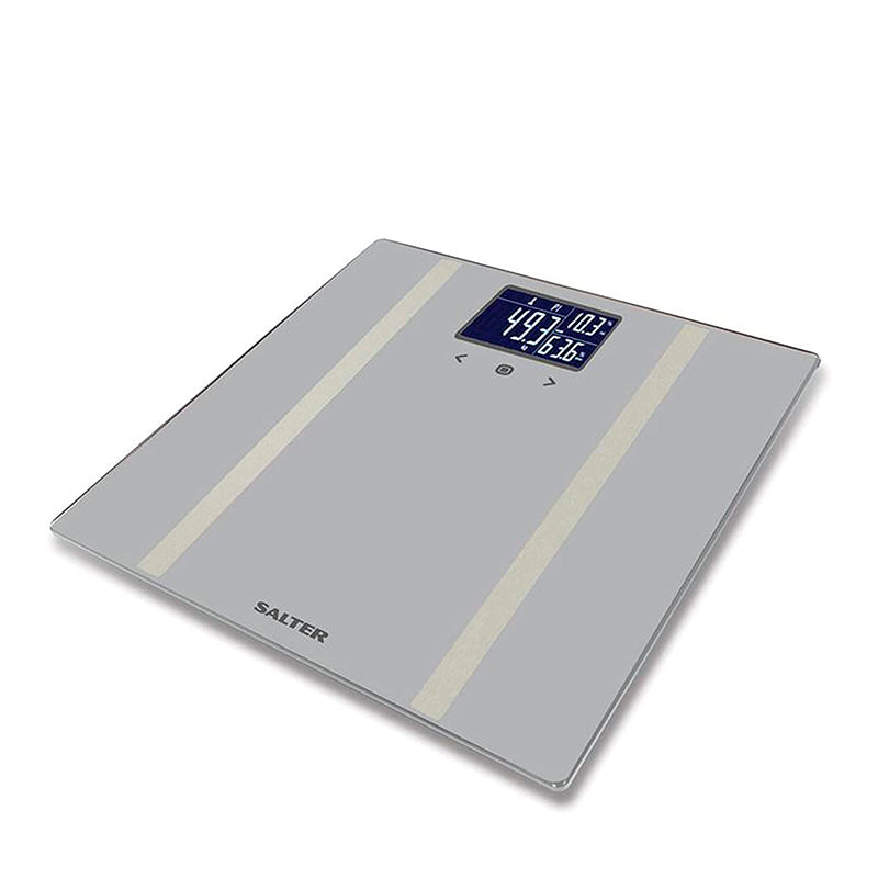 Salter Glass Smart Body Analyzer Scale - Measures Weight, BMI, Body Fat